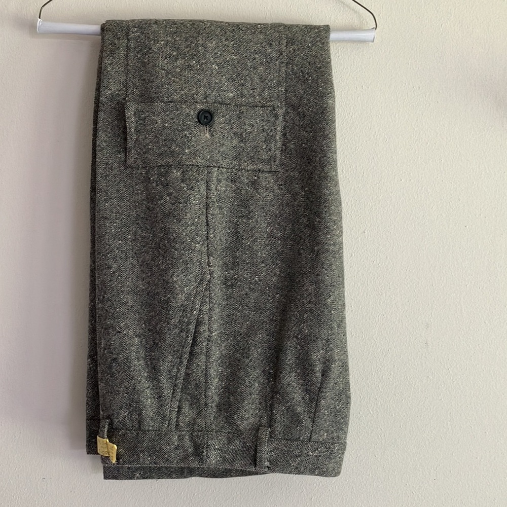 Vintage J Crew wool blend tweed cargo trousers, high waisted - Picture 5 of 5